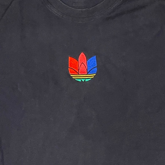 Adidas Men’s Black 3D Trefoil Tee Size Small - Picture 3 of 3